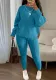Fashion Casual Knitting Two Piece Pants Set Solid Long Sleeve Loose Sweater Trouser Suits Women's Clothing