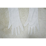 Women's Autumn Winter Feather Velvet Slim Bodycon Dress With Gloves