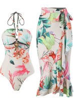 Digital Printed Two Piece Bikini Swimsuit For Women