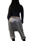 Women Autumn and Winter Sequins Pant