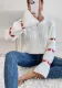Spring And Autumn Pullover Loose Heart Print Jacquard Sweater