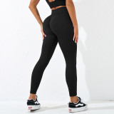 Tight Fitting Sexy Yoga Wear Yoga Bra Butt Lift High-Waisted Sports Pants Fitness Two Piece Set