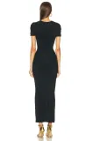 Women's Summer Metallic Sexy And Elegant Long Slim-Fitting Short-Sleeved Bandage Dress