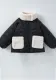 Boys' Autumn and Winter Jacquard Heart Print Pocket Jacket