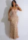 Women Sequin Party Suspenders Bodycon Maxi Dress