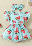 Girls Summer Dress Watermelon Printed Dress