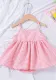 Girls suspender plaid dress