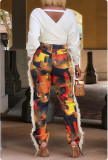 Women tassel printed pants