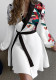Plus Size Winter and Spring V-neck Long Sleeve Fashion Slim Dress for Women