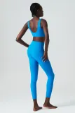 Autumn and winter breathing deep u back sports bra long pants yoga wear women's sports fitness wear two-piece set
