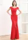 female bride Evening dress Off Shoulder Slim Fit Chic Formal Party dinner long fishtail dress