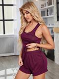 Homewear set women's spring and summer camisole shorts pajamas for women