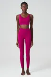 Autumn and winter breathing deep u back sports bra long pants yoga wear women's sports fitness wear two-piece set