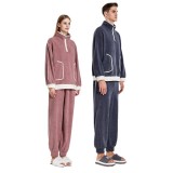 autumn and winter outdoor wear pullover couple home clothesvelvet pajamas for men and women