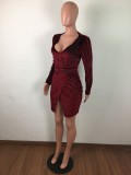 Women Sexy Beaded Bodycon Dress