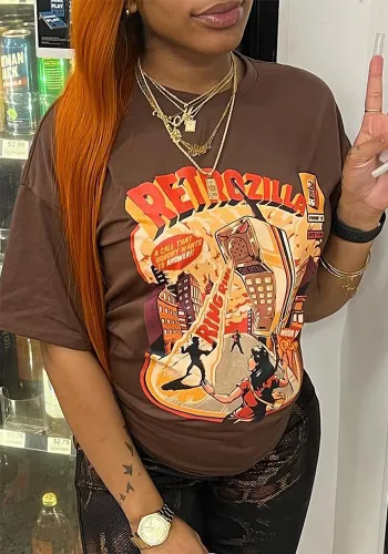 Women Short Sleeve Printed T-Shirt