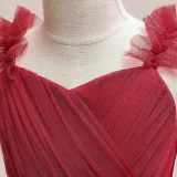Girl Puffy Princess Dress Christmas Evening Dress