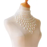Jewelry Pearl Necklace Bridal Shoulder Chain