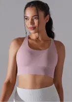 Double Cross Tank Shockproof Push Up Sports Bra Yoga Sports Bra Fitness Top