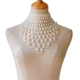 Jewelry Pearl Necklace Bridal Shoulder Chain