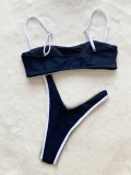 sexy bikini straps Patchwork Two Pieces Women's Swimwear