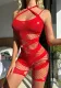Sexy Hollow Beaded Cross Striped Hollow Sexy Underwear Women's Tight Fitting romper lingerie Clothing