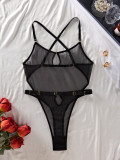 Sexy Lingerie Comfortable See-Through Mesh Fashion Design Sexy One-piece night club bodysuit for Women