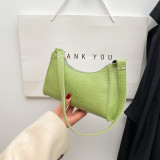 Handheld mini women's bag winter fashion shoulder bag Trendy gradient underarm baguette bag