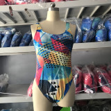 Women Bikini Printed Backless One Piece Swimsuit
