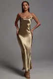 Women's Straps Open Back Sexy Slim Fashion Long Dress