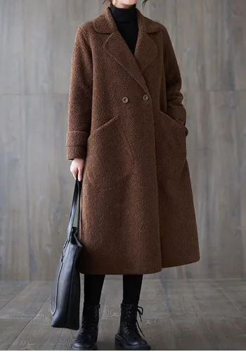 Plus Size Women Autumn and Winter Loose Retro Jacket