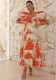 Women Printed Puff Sleeve Dress