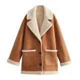 Autumn Women's Loose Fleece Coat