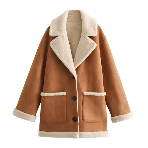 Autumn Women's Loose Fleece Coat