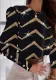 Women Printed Long Sleeve Round Neck Button Top