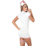 White Sexy Uniform Sexy Nurse Costume Cosplay Lingerie