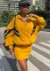 Autumn And Winter Two Piece Set Patchwork Casual Sports Long-Sleeved Jacket Short Skirt Set For Women