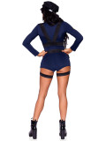 Policewoman Uniform Temptation Blue Police Costume Halloween Game Uniform Cosplay Outfit