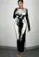 Women's Spring Fashion Style Round Neck Printed Slim Dress