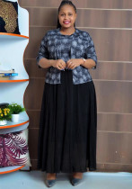 Africa Plus Size Women Top Dress Two-piece Set
