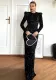 Spring And Winter Fashionable And Sexy Low Back Women's Lace-Up Long Dress