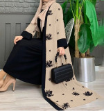 Muslim Dress Chiffon Embroidered Robe Fashionable Elegant