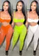 Women sexy bra strap zipper mesh See-Through trousers two-piece set