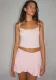 Women summer vest suspender and Skirt two-piece set