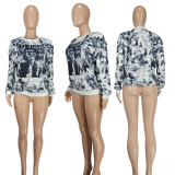 Fashion Casual Printed Long Sleeve Women's T-Shirt Women's Clothing