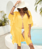 Women's Ruffled Cardigan Women's Loose Beach Holidays Sun Protection Cover Up