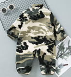 Winter Fashionable Camouflage Long-Sleeved Baby Boy And Child Jumpsuit