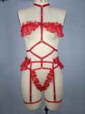 Sexy Temptation Sexy Mesh Embroidery Valentine's Day Lingerie Set For Women
