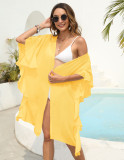 Women's Ruffled Cardigan Women's Loose Beach Holidays Sun Protection Cover Up