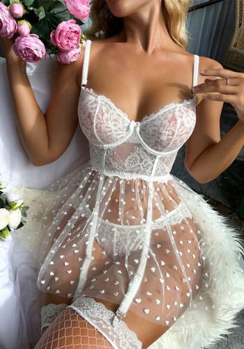 Women clothing temptation and lace passion white Sexy lingerie